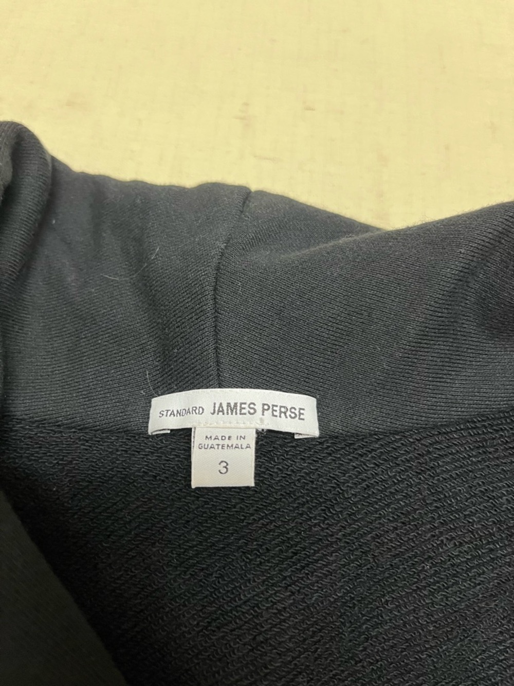 James Perse L black cotton French terry open jacket - Picture 4 of 12
